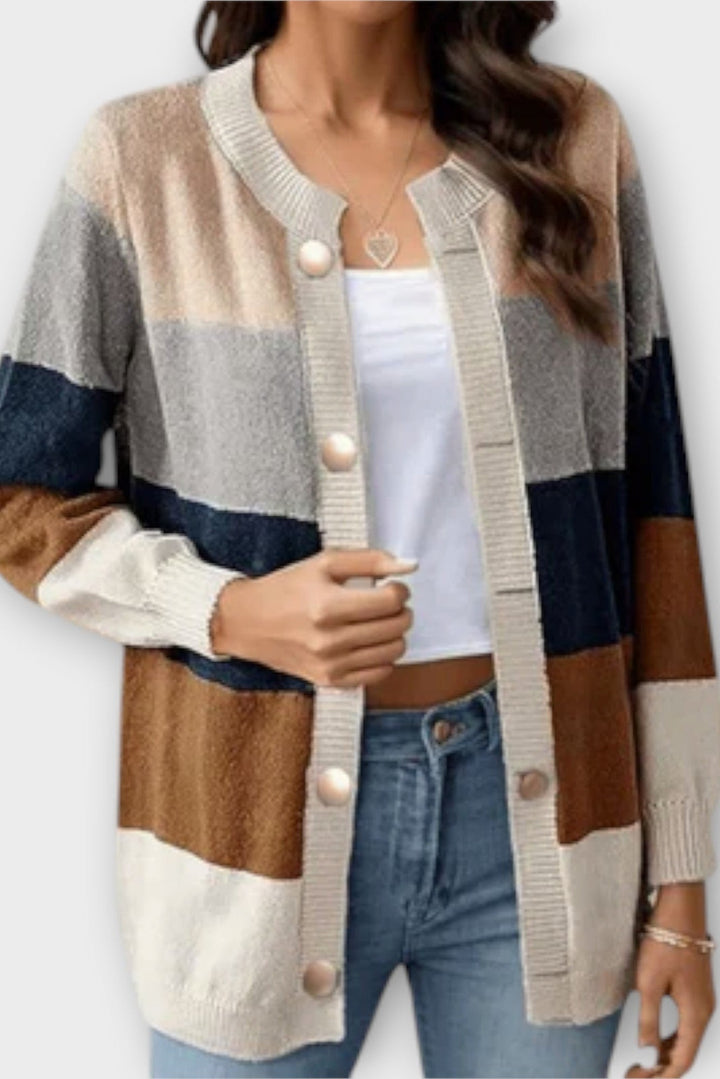 Lottenia Striped Cardigan