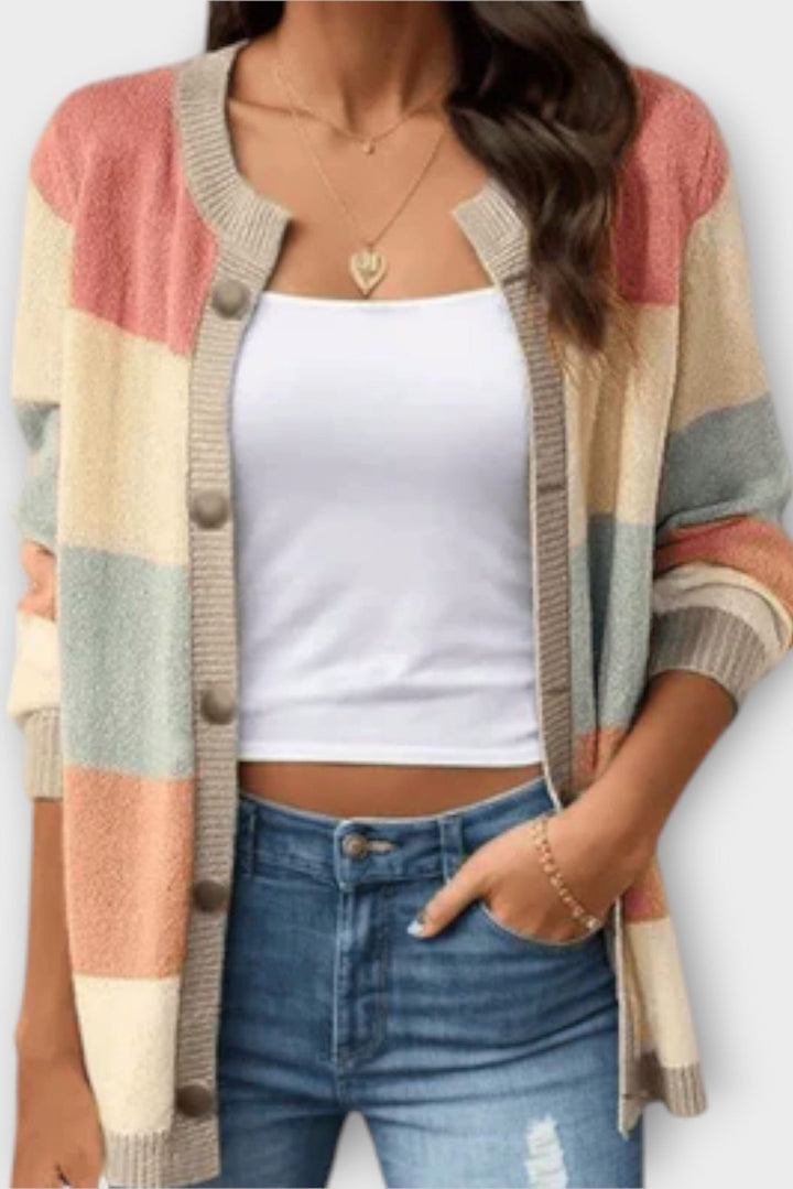 Lottenia Striped Cardigan