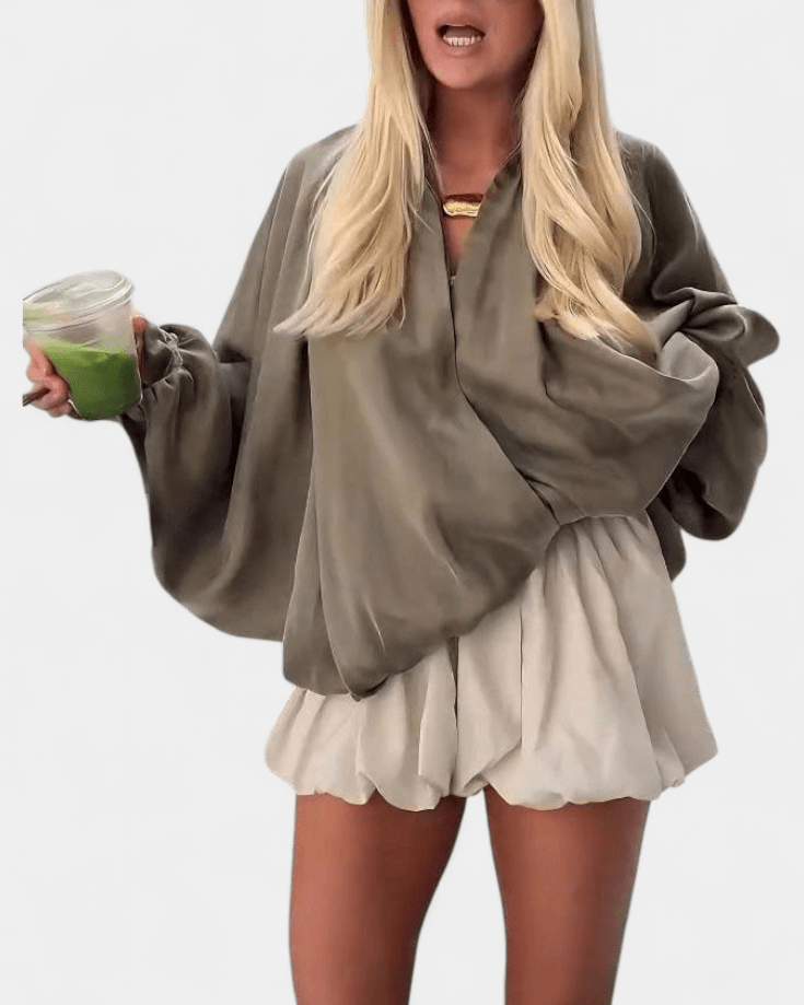 Maude - Kurtka w Oliwkowej Zieleni".