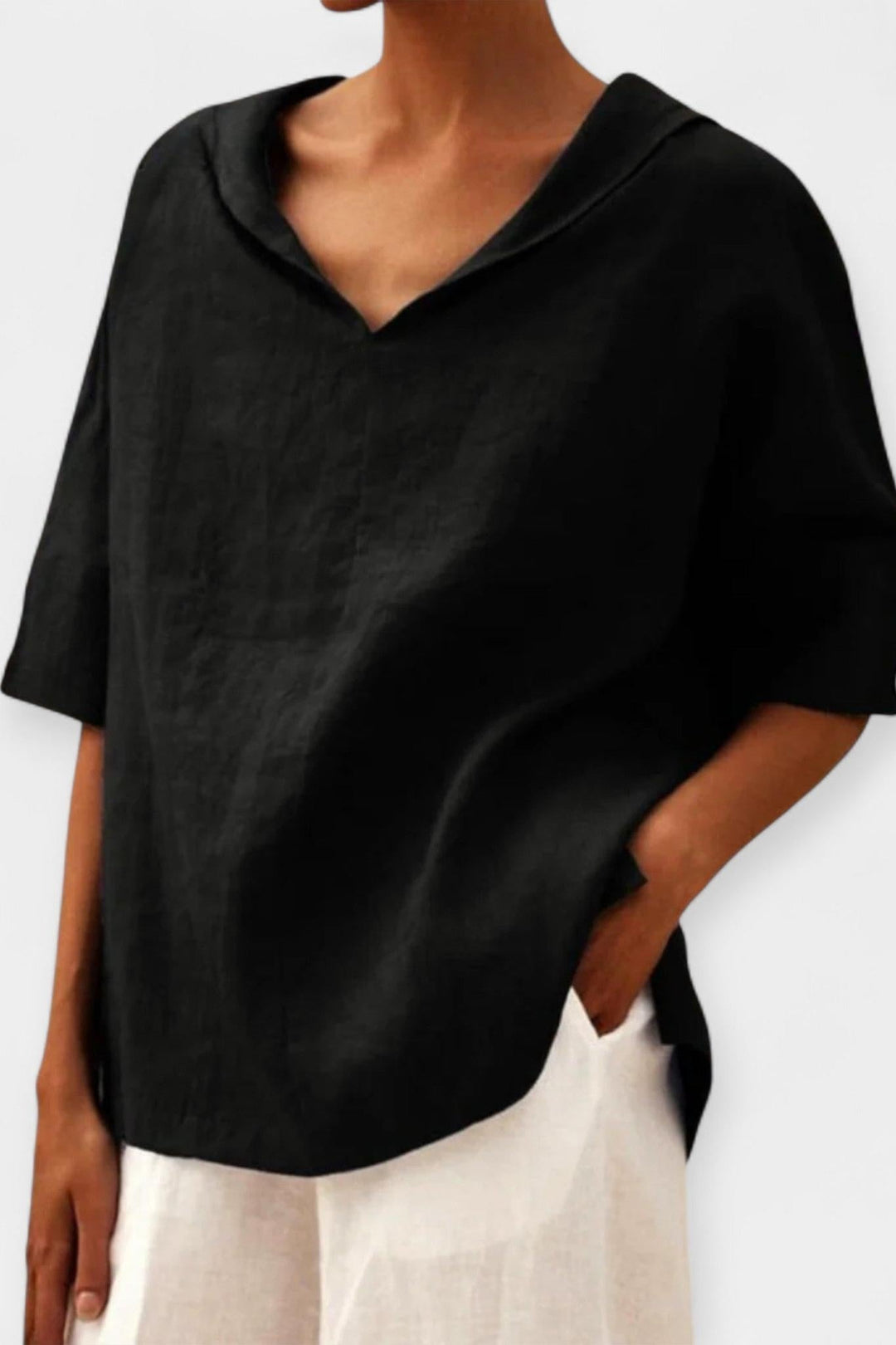 Delikatna lniana koszula