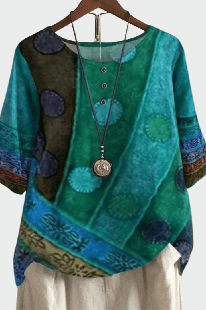 Miękka koszulka z unikalnym wzorem artystycznym