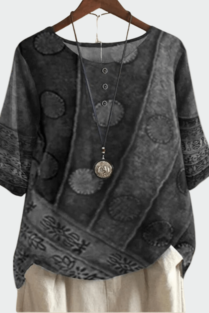 Miękka koszulka z unikalnym wzorem artystycznym