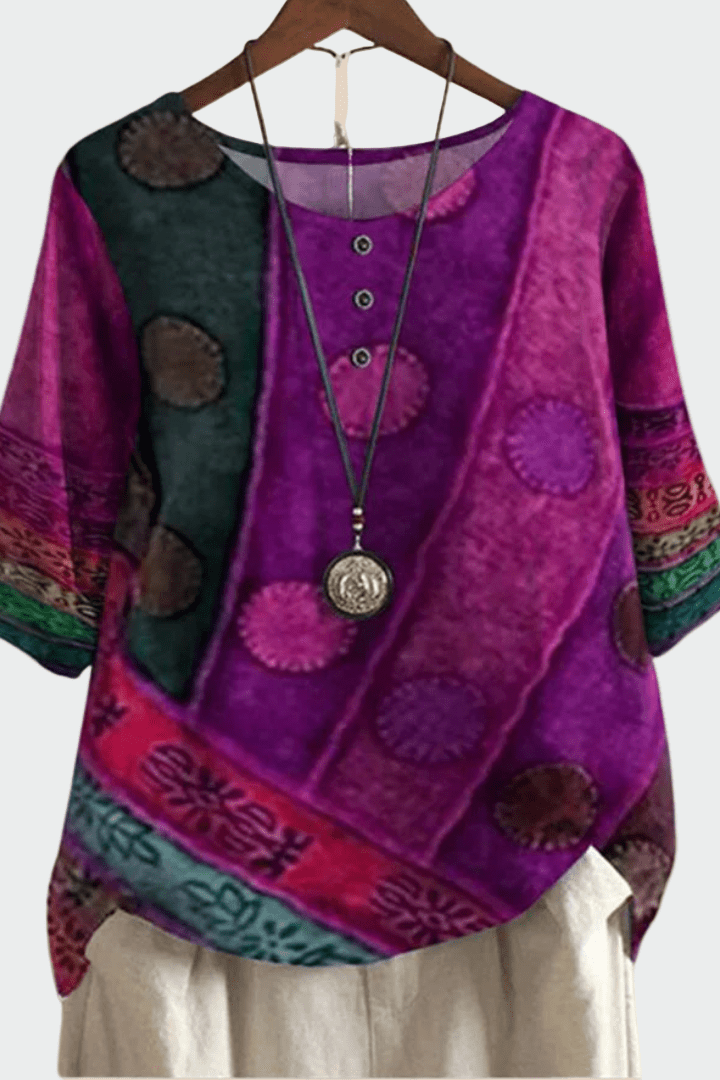 Miękka koszulka z unikalnym wzorem artystycznym