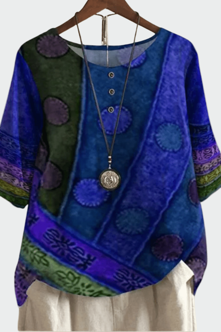 Miękka koszulka z unikalnym wzorem artystycznym