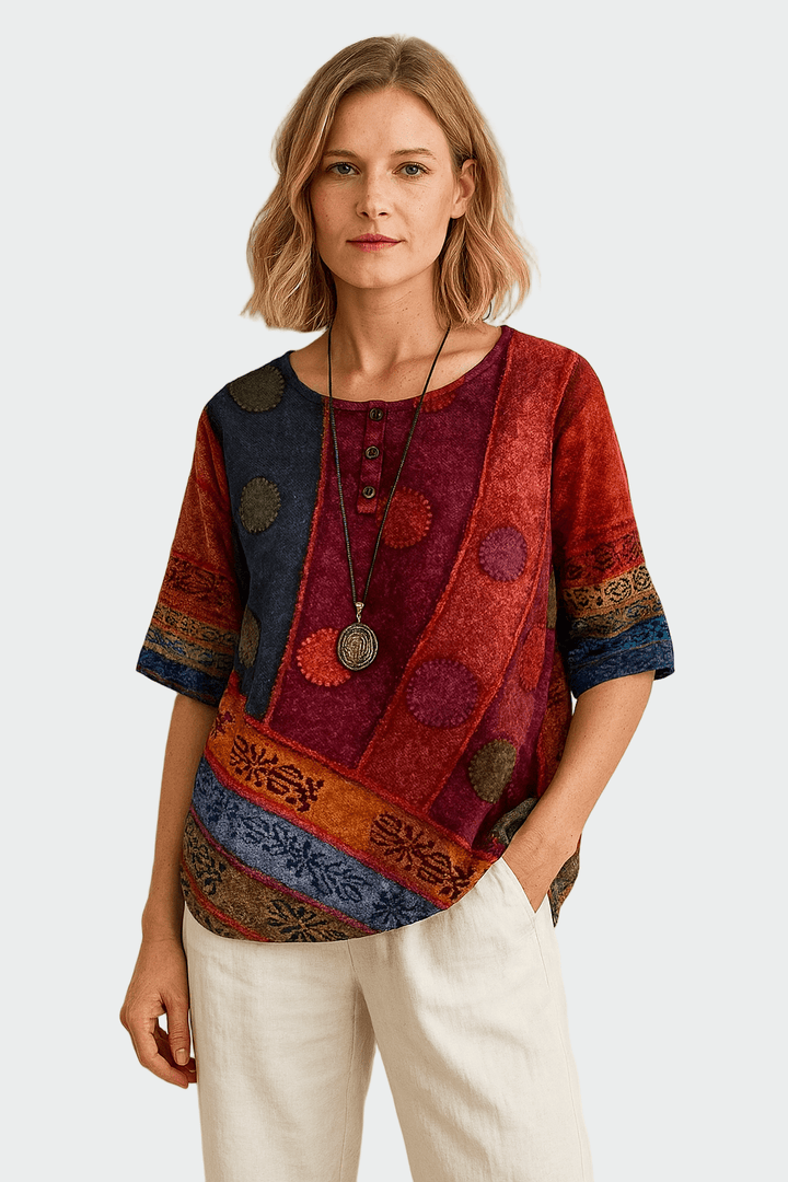 Miękka koszulka z unikalnym wzorem artystycznym