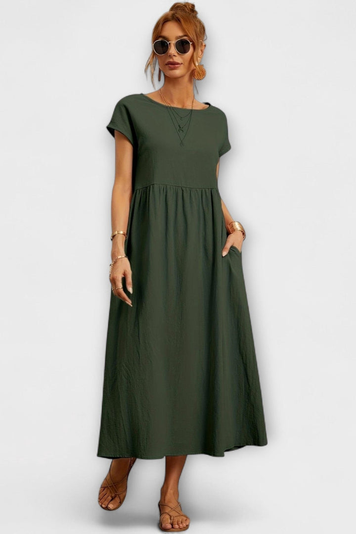 Minimekko s bočními kapsami