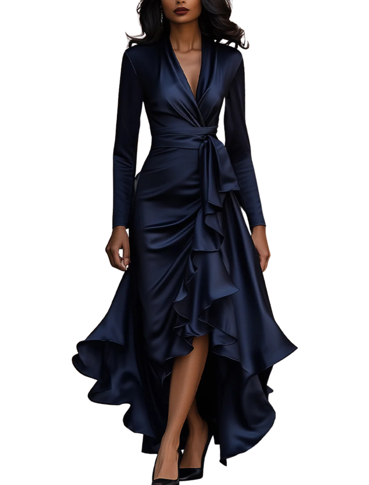 Sofia – Satynowa sukienka maxi