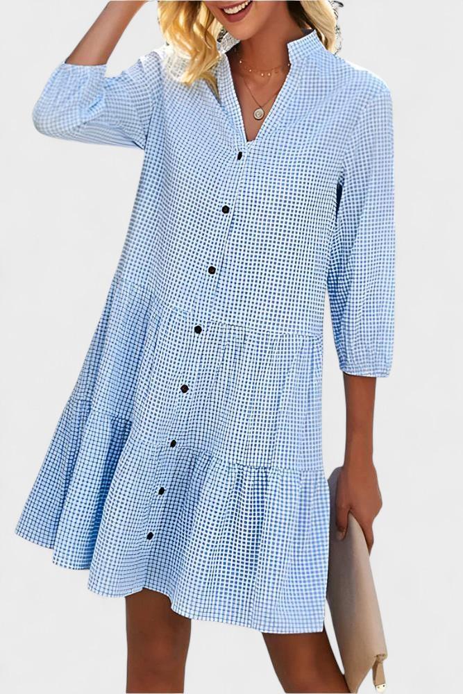 Pruhované letní šaty