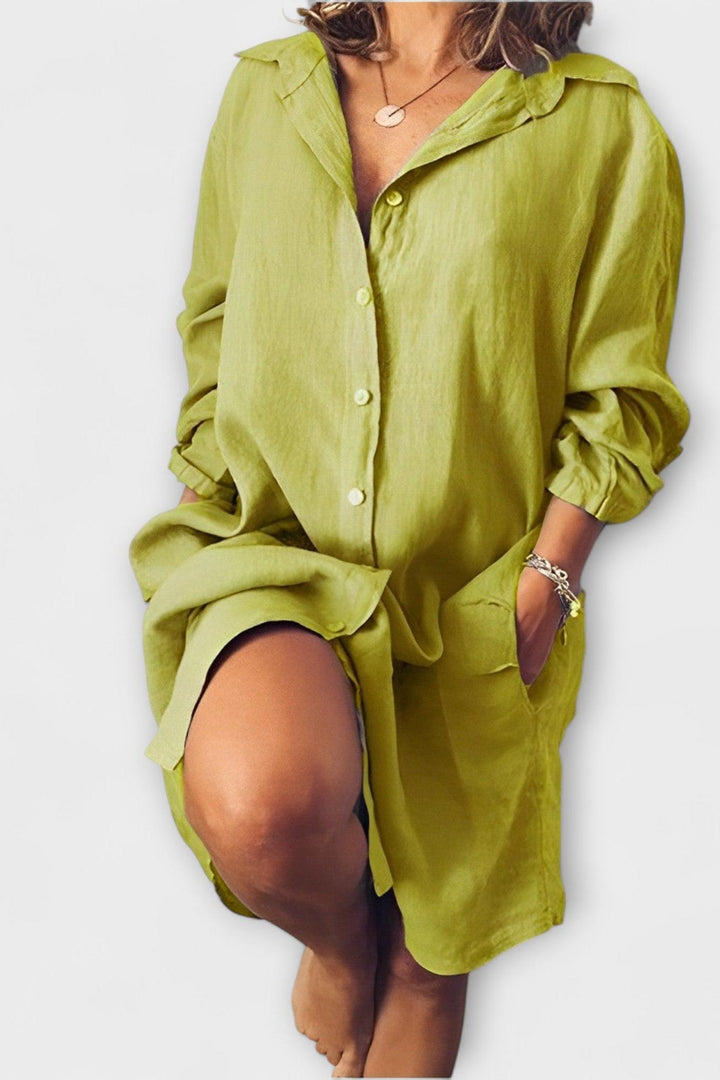 Raquel - Komfortowa lniana koszula