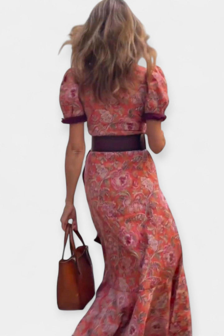 Romantická volánová šaty