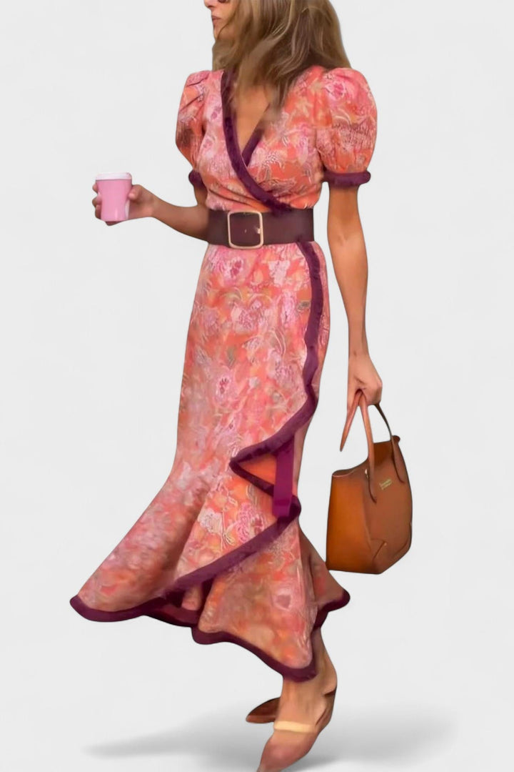 Romantická volánová šaty