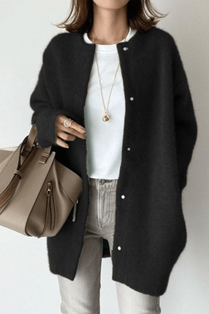 Różowy Sweter Kardigan