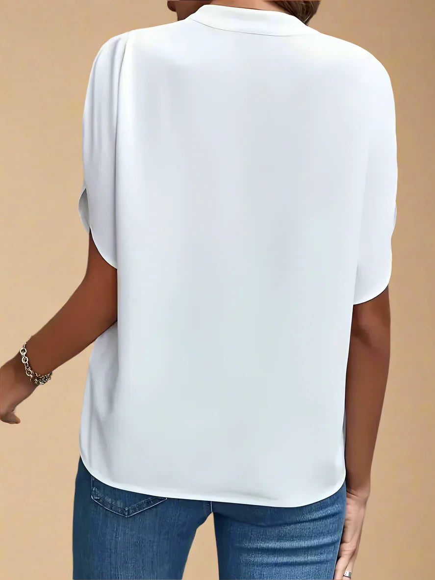 Blusa Alba | Elegante scollo a V e maniche morbide