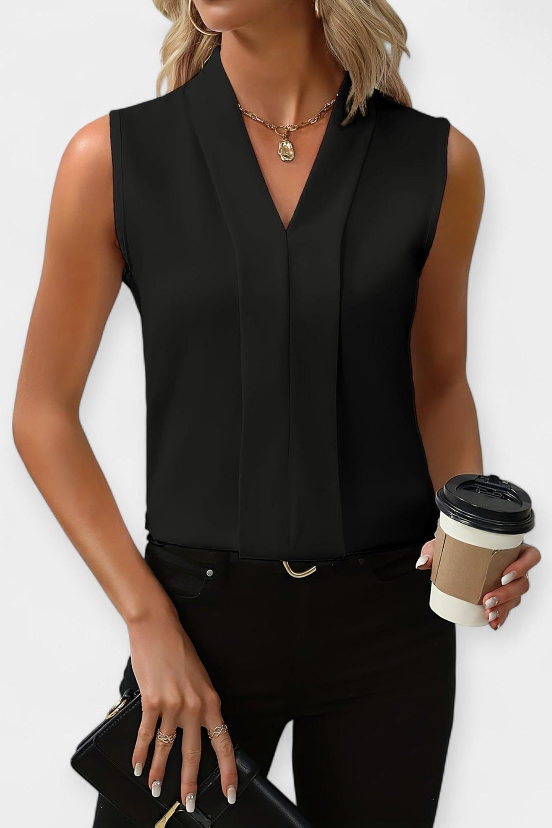 Elegancki bezrękawnik