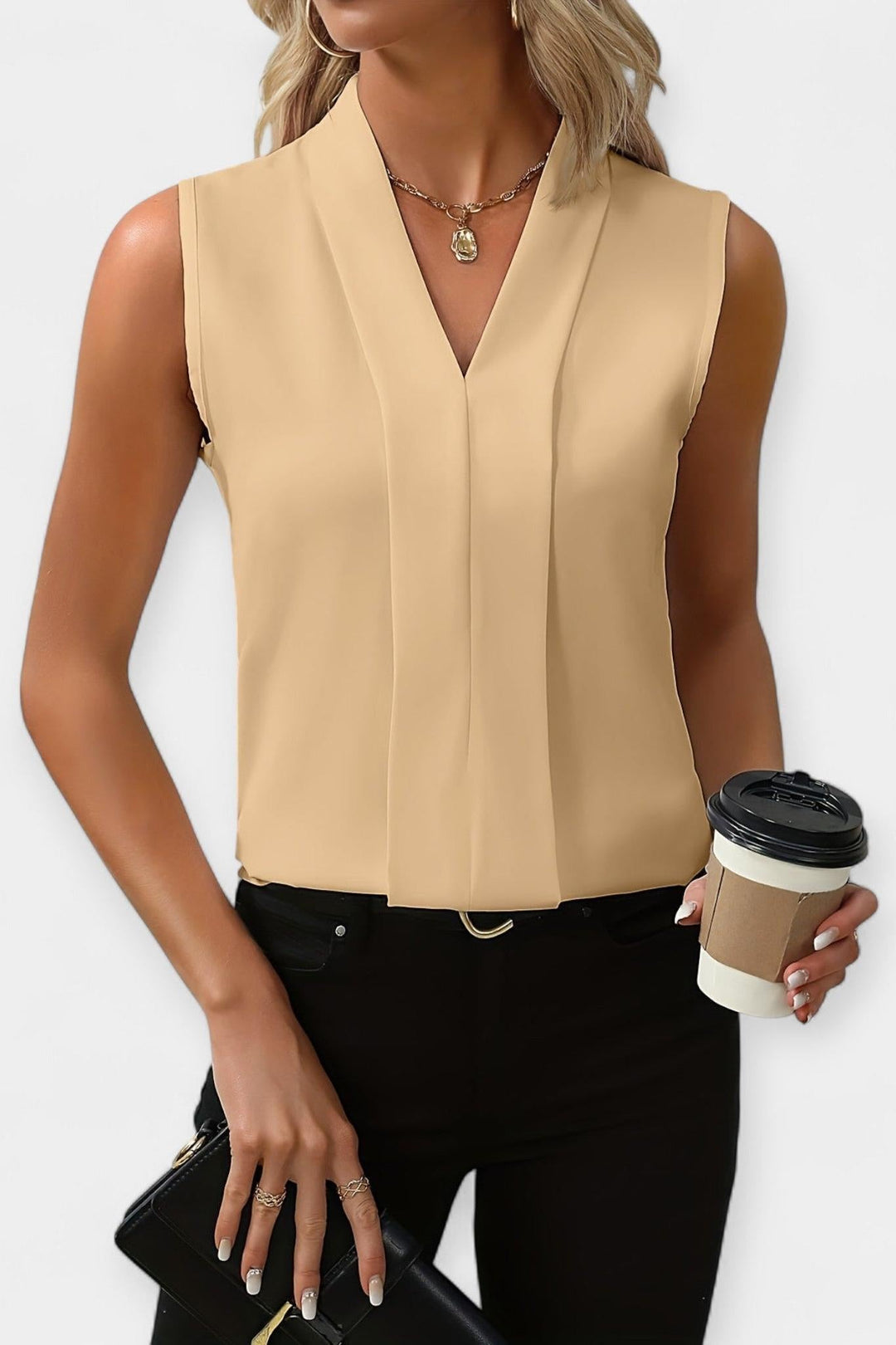 Elegancki bezrękawnik