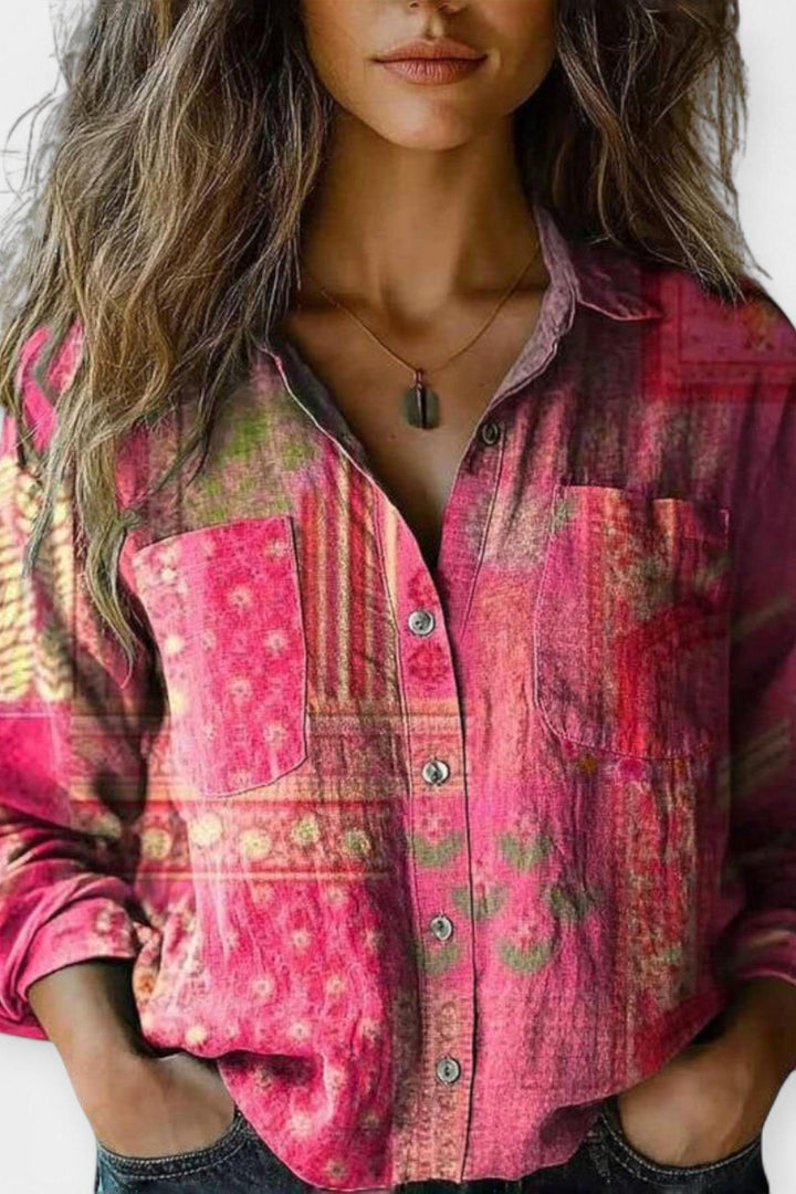 Retro Woven Pattern Sweater