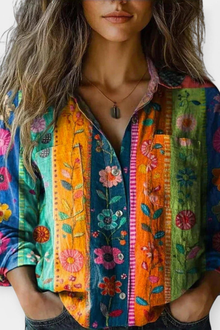 Retro Woven Pattern Sweater