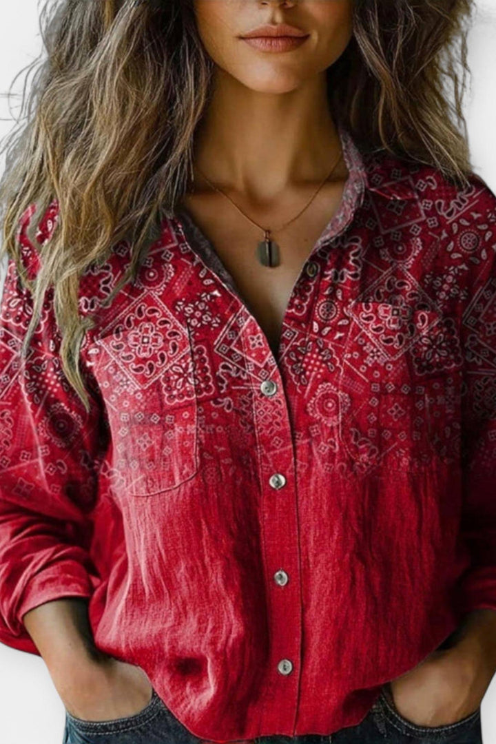 Retro Woven Pattern Sweater