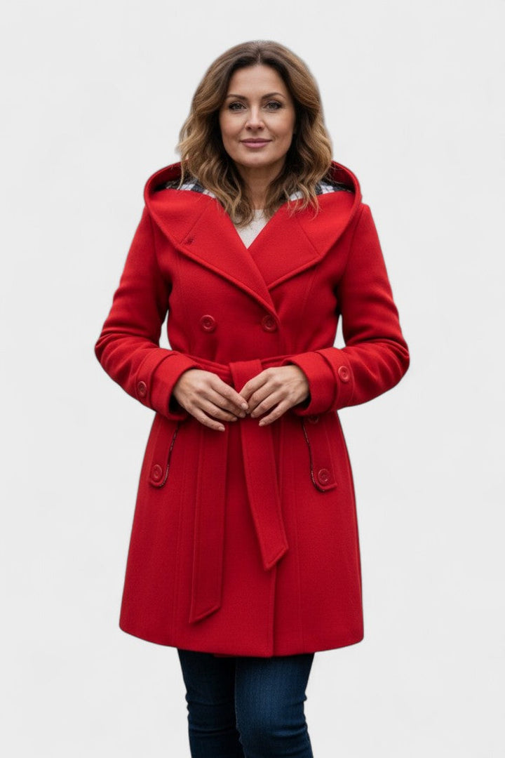 Leona™ | Elegancki dwurzędowy płaszcz
