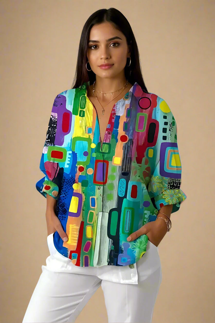 Edna | blusa con motivo geometrico